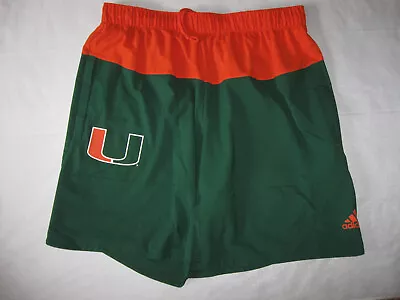 Miami Hurricanes Shorts Adidas Men's XL MIA The U Canes Football NCAA The 305 • $26.99