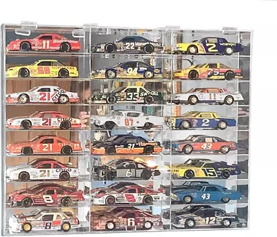 Hot Clear Acrylic Display Case For 1:24 Scale Diecast Toy Model Race Cars Wheels • $303.99