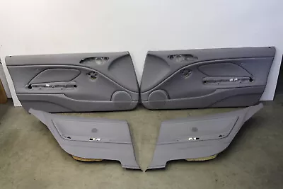 BMW E46 M3 Coupe Nappa Gray Leather Door Panels Doorcards Trim Oem 2001-2006 • $279.99