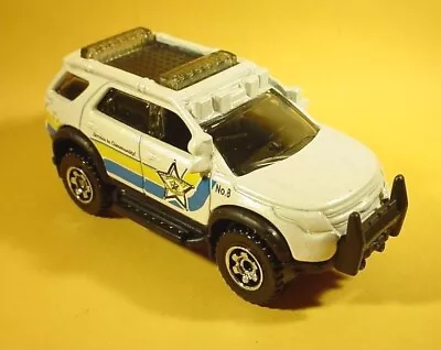 Matchbox White Ford Explorer Sheriff Car Loose • $1.75