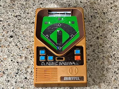 2001 Mattel Classic Baseball Handheld Game TESTED Working • $14.99