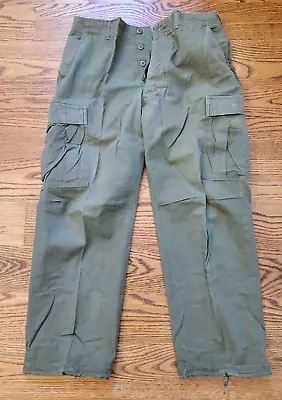 US Army OG-107 Rip Stop Poplin Trousers Pants Short Large Military Vintage Vietn • $45.95