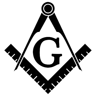 Masonic Freemason Decal Sticker Square And Compass Tumbler Car Truck Window Wall • $13.38