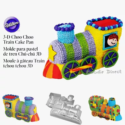  Wilton 3D Choo Choo Train Cake Tin Baking Pan Set 28 X 15.5 X 8cm 3D Cake Pan • £17.50