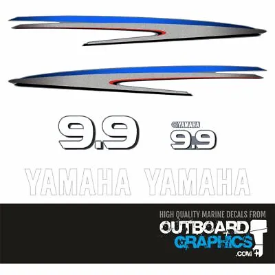 Yamaha 9.9hp 2 Stroke (2002) Outboard Engine Decals/sticker Kit • $32.95