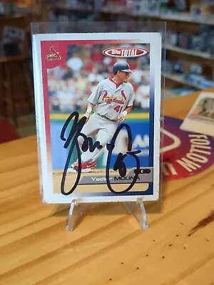 2005 Topps Total Yadier Molina AUTO #26 St Louis Cardinals 2nd Year • $199.95