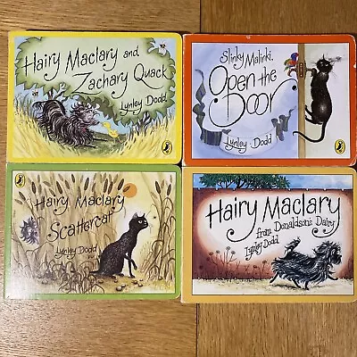 Hairy MacLary - Lynley Dodd - 4 Small Board Books - Free P&P • £9.99