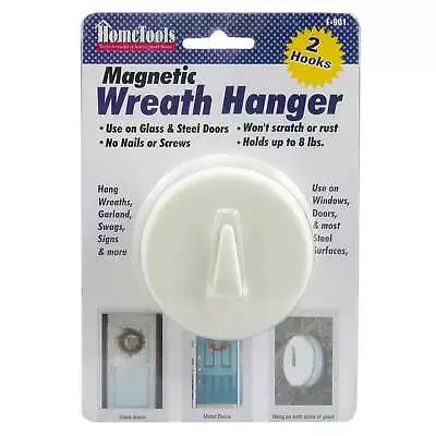 F-901 Magnetic Wreath Hanger - 2-1/2  Diameter - Holds Up To 8 Lbs. • $13.99