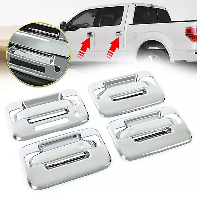 For Ford F-150 4 Door (With KeyPad) 2004-2014 Crew Cab Chrome Door Handle Covers • $19.55