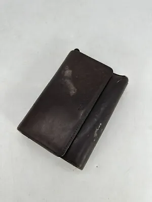 Vintage Coach New York Trifold Leather Wallet W/ Coin Pouch Loads Of Space Brown • $23.99