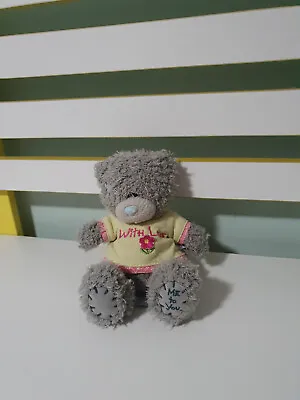 Me To You Teddy Bear Carte Blanche With 15cm Tall Girl With Love Yellow Shirt • $16.06