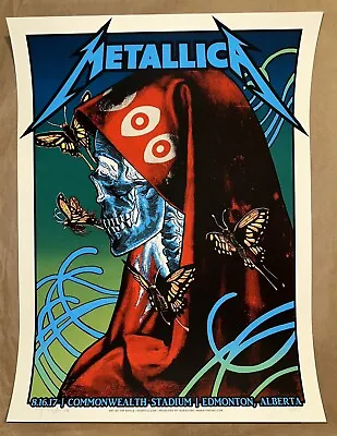 Metallica AP Poster Edmonton Alberta 8/16/2017 Signed Tim Doyle Sold Out • $179
