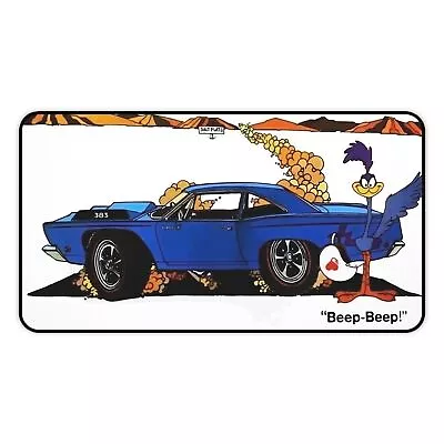 Plymouth Road Runner Vintage Ad Muscle Car Custom Design - Premium Desk Mat Pad • $32.99