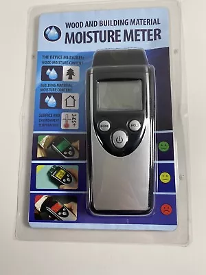 Digital Moisture Meter Damp Detector Humidity Tester For Wood Wall Concrete • £8.49