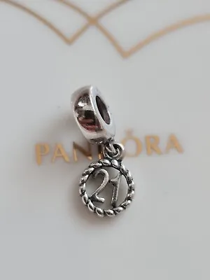 Pandora 21st Birthday Dangle Charm #790496 • £16