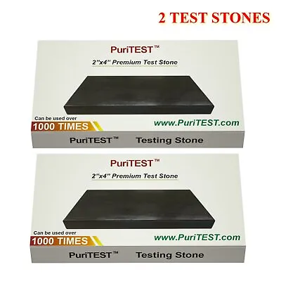 2 JSP 2''x4'' Scratch Stones Gold Silver Test Kit 10K 14K 18K 24K PuriTEST • $9.25