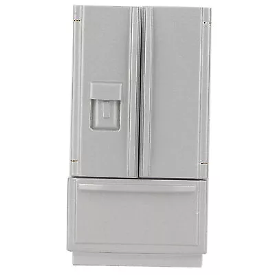 1:12 Mini Wooden Refrigerator Model Furniture Accessories For Dollhouse(Gray)♪ • $35.83