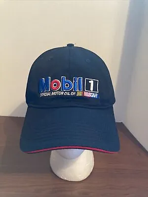 Mobil 1 Hat Cap Logo Baseball Genuine Nascar Racing Back Adjustable Black Hat  • $8