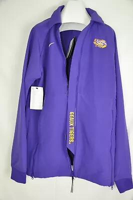 NEW Nike LSU Tigers Team Therma Midweight Jacket  Full Zip Purple Sz Medium NWT • $26