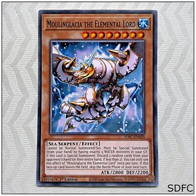 Moulinglacia The Elemental Lord - SDFC-EN025 - Common 1st Edition Yugioh • $1.62