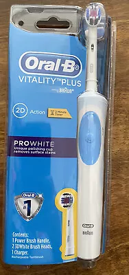 $29.95 • Buy Oral-B Vitality Plus Prowhite Electric Toothbrush With 2 Refills. Free Ship