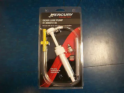 Mercury / Mercruiser Gear Lube Pump 91-8m0072135 Fits Quart Bottles Oem  • $16.25