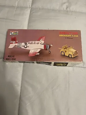 NEW Minicraft Hasegawa 1:72 Mentor Beechcraft T-34A  Plastic Model Kit 1088 RARE • $35