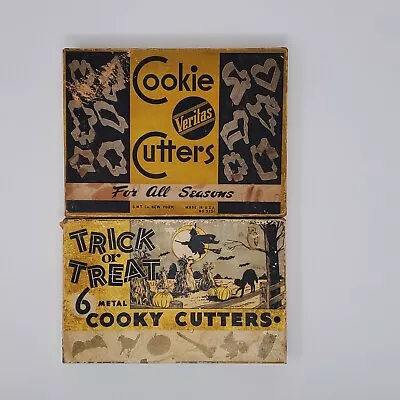 Vintage Cookie Cutters Cooky Cutters For All Seasons & Trick Or Treat Set Of 2 • $25
