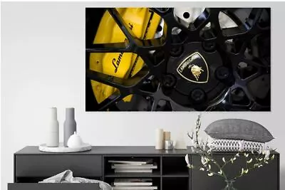 Lamborghini-wheel--Painting Print Home Decor Wall Art Choose Your Size • $14.90