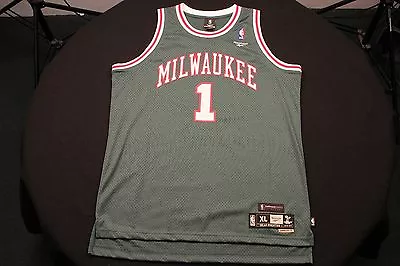 Reebok #1 Green 1971-1972 Milwaukee Bucks Jersey Length +2 • $90