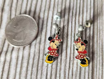 Vintage Disney Minnie Mouse Post Small Earrings Girls READ • $3.99