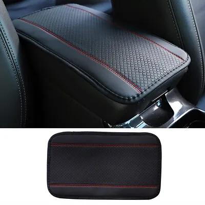 Red Universal Armrest Cushion Cover Center Console Box Pad Protector Accessories • $16.49