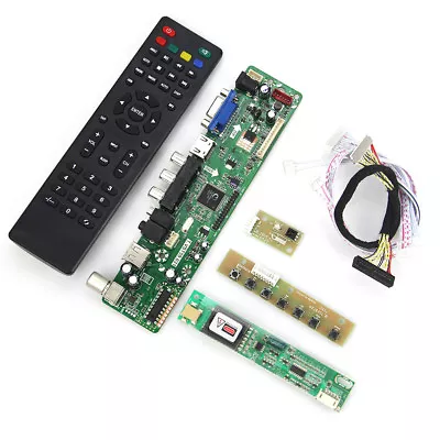 LVDS LCD Controller Board Kit DIY TV HDMI VGA CVBS USB Driver Board  T.VST59.03 • $32.54