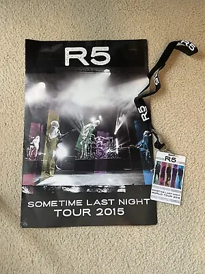 $25 • Buy Ross Lynch’s Band R5 Sometime Last Night World Tour 2015 VIP Pass And Poster