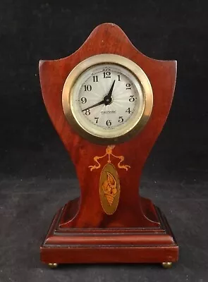 Antique German Art Nouveau Mahogany Small Table Clock Mercedes7 3/8” X 4 ¼” • $65