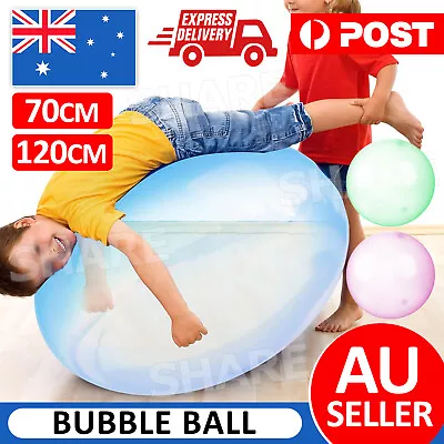 70-120cm Super Soft Wubble Bubble Ball Toy Firm Ball Stretch Bubble Big Balls AU • $9.95