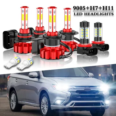 For Suzuki Grand Vitara 2006-2013 - 6PCS LED Headlight Fog Light Bulbs 6000K Kit • $48.60