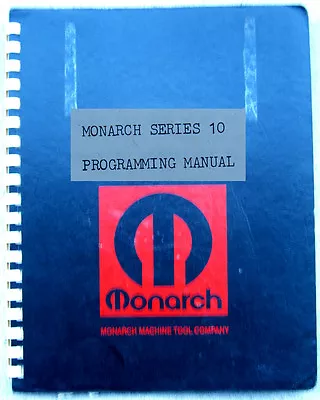 Monarch Pathfinder 10 EE Lathe Programming Manual • $60