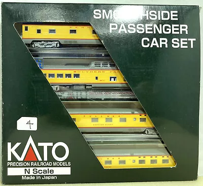 N Scale Kato 4 Smoothside Passenger Cars Union Pacific Connections • $87