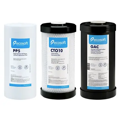 Ecosoft Big Blue 3 Stage Replacement Pack (PP5 + CTO10 + GAC) 4.5  X 10  • £72.59