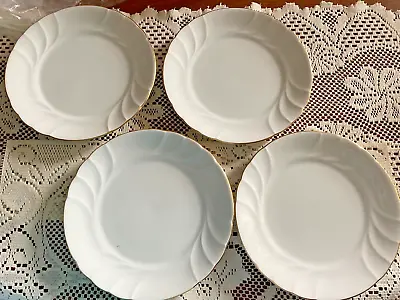 Mikasa Wedding Band Gold Trim L9709 / 202 Lunch Luncheon Plate Set Of 4 Or 8 NEW • $29.99