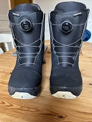 Burton Photon BOA Mens Snowboard Boots Black Size UK 9 • £100