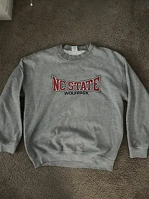 $27.77 • Buy Vtg NC State Wolfpack Crewneck Sweatshirt Gray Men’s Large Great Condition