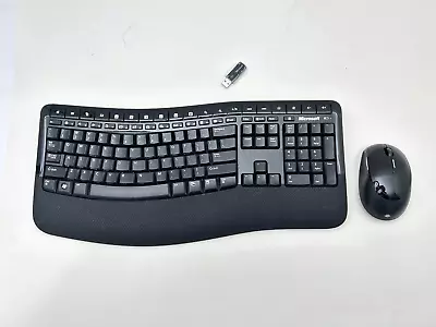 Microsoft Wireless Keyboard & Mouse W/ Receiver Comfort 5000 Desktop Model 1394 • $48.99