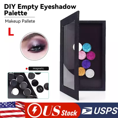 Empty Magnetic Makeup Palette DIY Eyeshadow Concealer Case Holder Packing Large • $13.99