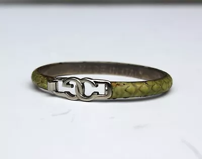 Vintage GUCCI Snakeskin Bracelet Italian Jewelry Original Designers Accessory • $98