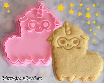$10 • Buy Unicorn Llama Cookie Cutter Llamacorn Kawaii Baking Supply Fondant Tool Ceramics