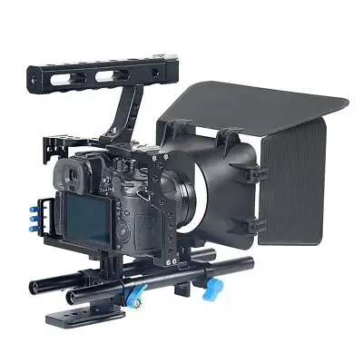 £131.83 • Buy DSLR Rig Video Making Stabilizer Matte Box Follow Focus For   A7 A7R #1