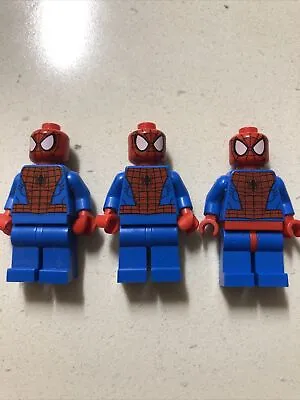3* Lego Sh115 Spider-Man - Black Web Pattern Red Hips Minifigure/ Webbing • $22