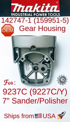 MAKITA 142747-1 (159951-5) OEM Gear Housing (Excellent) For 9237C (9227C /Y) USA • $39.95